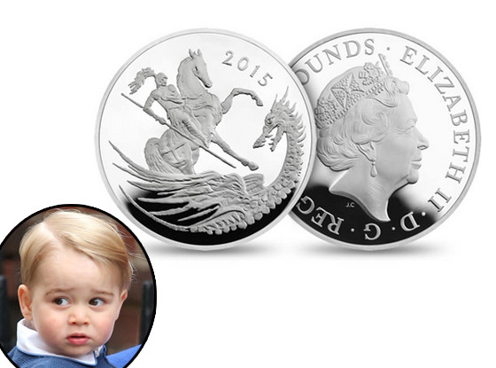 Prince William, Duke of Cambridge, Prince George, commemorative coin Prince William, Duke of Cambridge, Prince George, commemorative coin